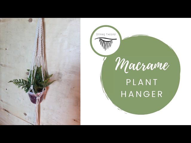 Simple Macrame Plant Hanger Tutorial | Easy Pattern | Beginner | DIY