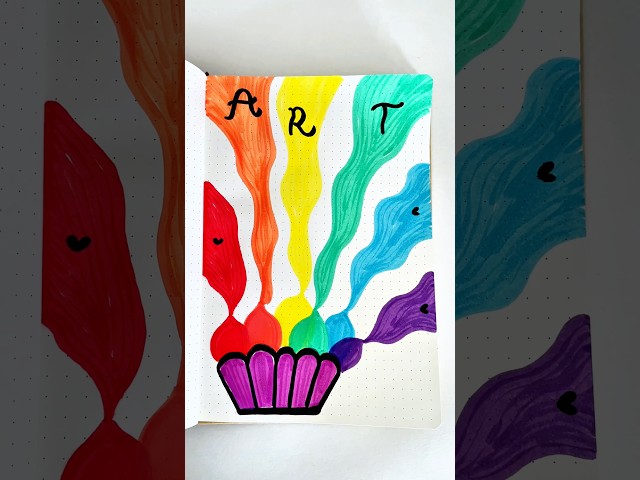 Cute front page border design ideas for project #art #diy #satisfying #shorts #doodle