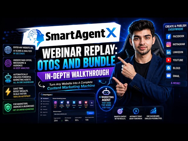 SmartAgentX Webinar Replay: OTOs And Bundle In-Depth Walkthrough