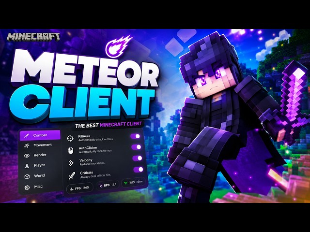 [Upd] Meteor Client - Best FREE Minecraft Hacked Client in 2026! (1.8.9 - 1.21.11+) WORKING