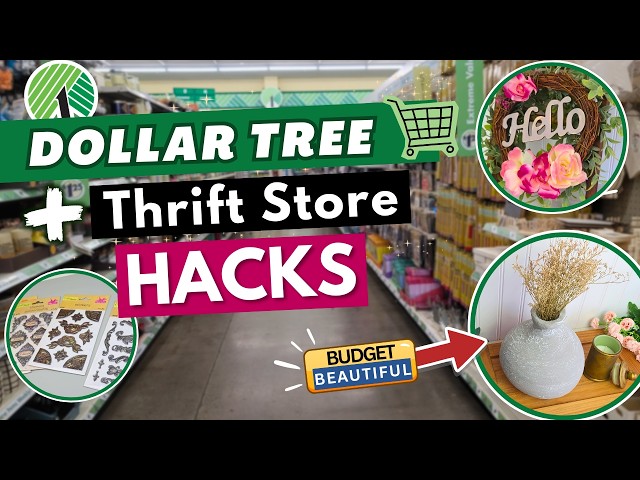 Dollar Tree + Thrift Store Hacks That Look High-End