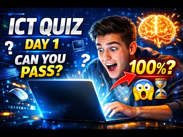 DAY 1: ICT Beginner Quiz 🧠💻 | (Smart Tech Skills Test 🔥📱)