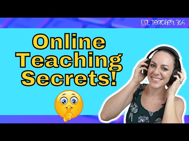 What They DON'T Tell You About ONLINE TEACHING
