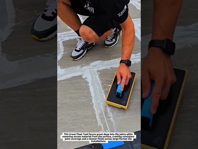 Tile Grout Float Tool Fills Wide Joints Evenly for Faster Large-Format Tile Finishing & Clean Lines