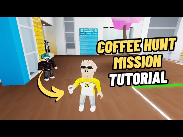 Coffee Hunt Mission Tutorial (2026) in Cabin Crew Simulator | ROBLOX