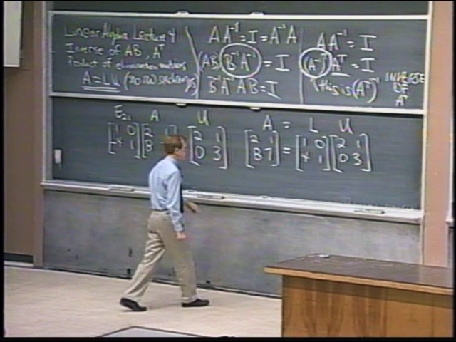 4. Factorization into A = LU