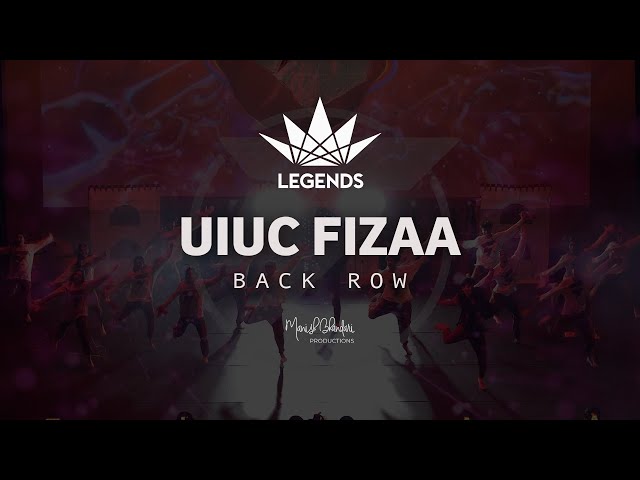 UIUC Fizaa | 2025 Legends | Back Row | Manish Bhandari Productions