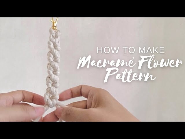 How to make Macrame Flower Pattern| Double Half Hitch | Macrame Tutorial