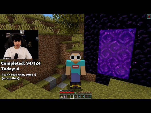 Completing All Minecraft Advancements Blind (No Google or Help) - Day 9