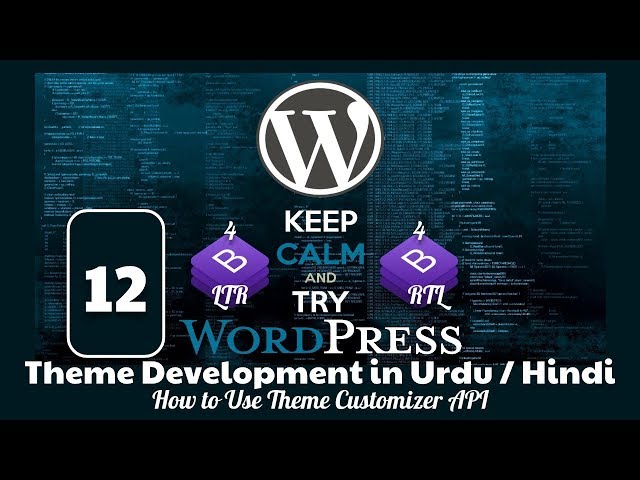Part 12 WordPress Theme Development Tutorial in Urdu 2019: How to Use WordPress Theme Customizer API