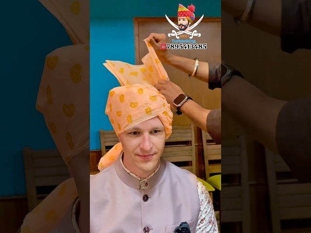 Pagdi tying by meet Turbanking😎🧿😱…#pagdi #wedding #short