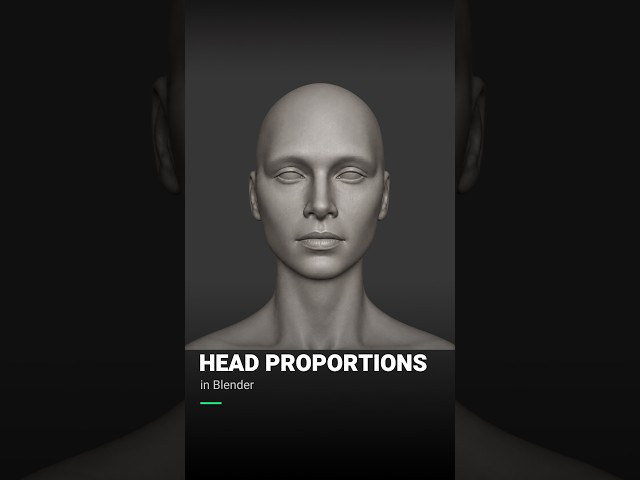 How to Sculpt a Head in Blender | Start With Proportions