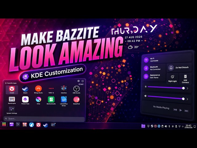 How to Customize KDE on Bazzite – Themes, Widgets & Tweaks