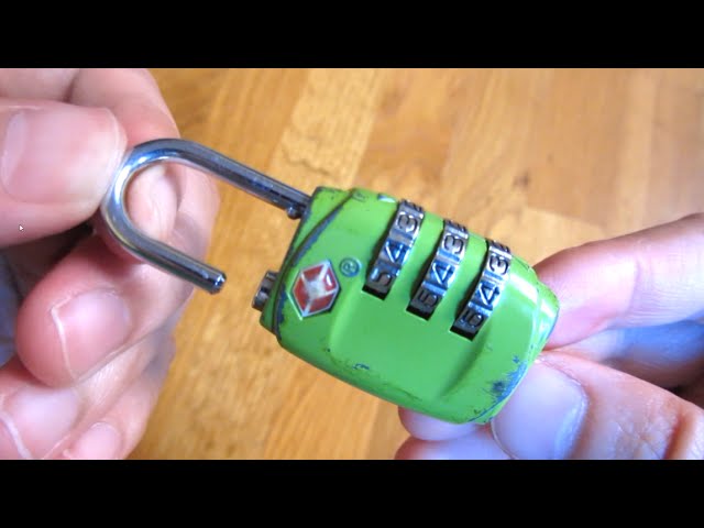 How to Reset TSA Lock Combo Tutorial