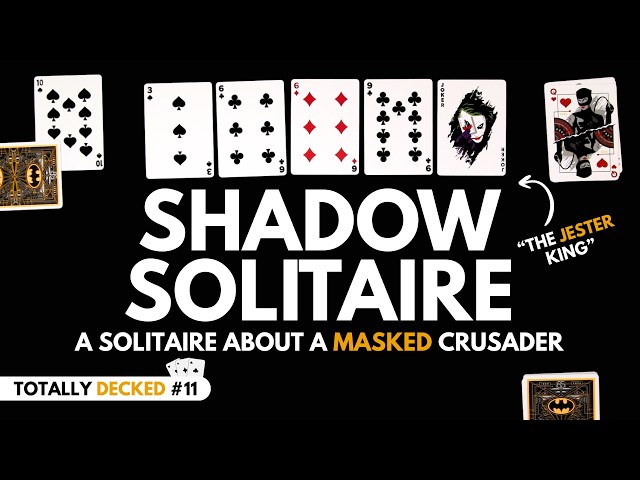 How to Play Shadow Solitaire | Solo Card Game Where Not-Batman Fights Not-Joker (Totally Decked #11)
