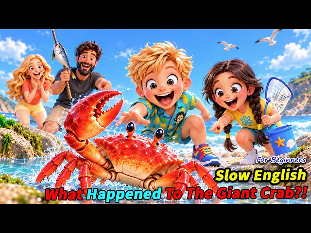 Henry and His Family Struggled to Find Food... THEN They Found a Giant Crab! 😱🦀 | Slow English (A2)