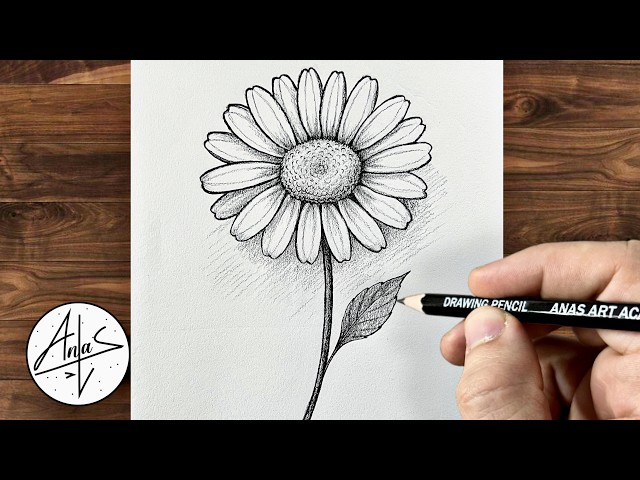 How To Draw  Flower Realistic | Sketch Tutorial