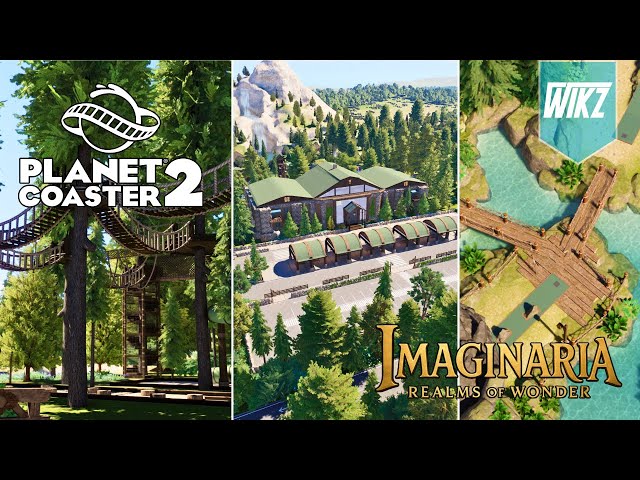 We Built a FULL Resort | Mini Golf & Treetop Playground | Community Park Planet Coaster 2