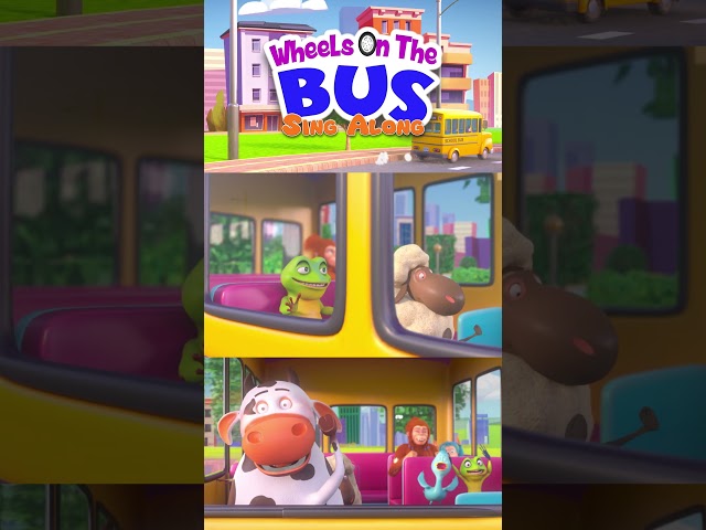 MooMoo & The Barn House Family | Wheels On The Bus Sing Along