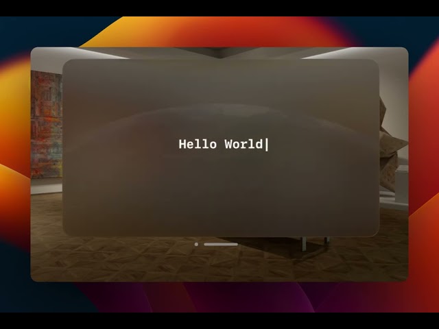 Build visionOS apps with NativeScript - Hello World Tutorial building the main window