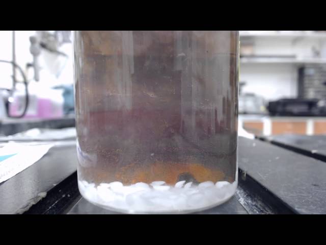 Copper Metal in potassium hydroxide [TIME LAPSE]