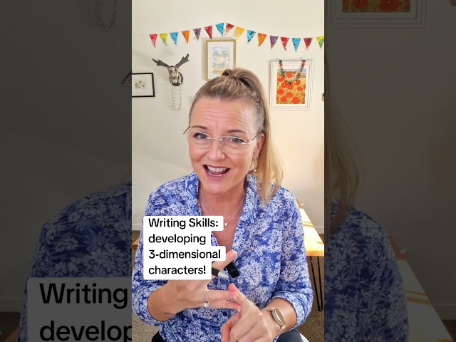 2 writing tips for developing 3-dimensional characters!  #writingskills #writing #englishteacher