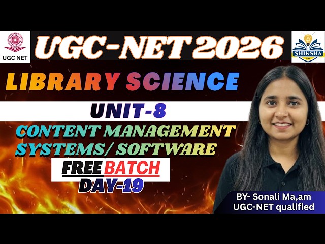 Unit-8 CMS in Library Science | Content Management System आसान भाषा में| #ugcnetlibraryscience