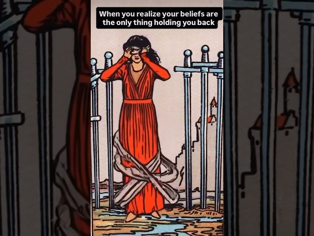 When you realize your beliefs are the only thing holding you back🔥 #empowerment #tarot #breakfree
