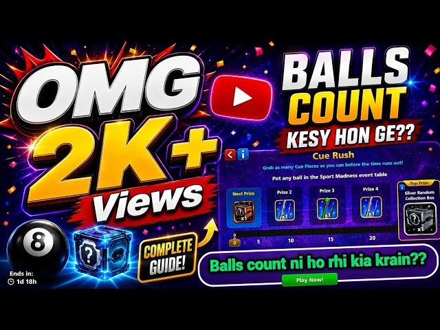 8 Ball pool Cue Rush Glitch | How to resolve this issue #8ballpool #glitch #8bplive 
