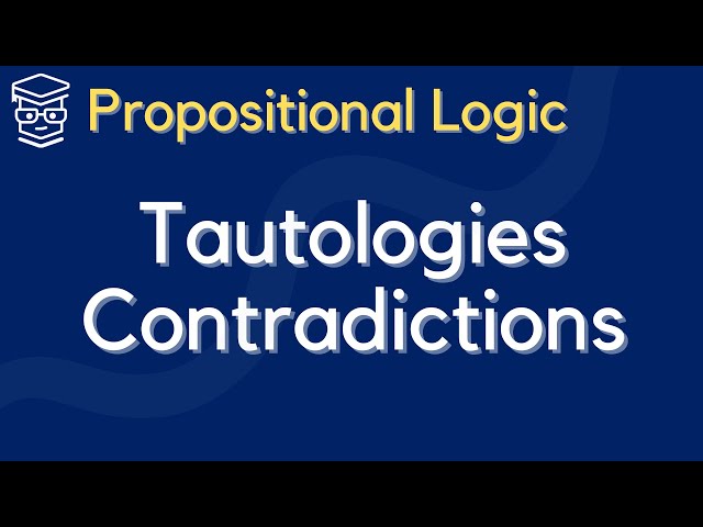 Propositional Logic Tautologies, Contradictions, and Contingencies