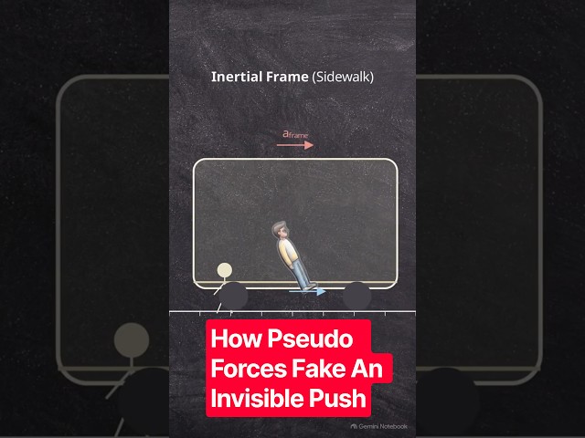 How Pseudo Forces Create an Invisible Push! 🚍💨 #shorts