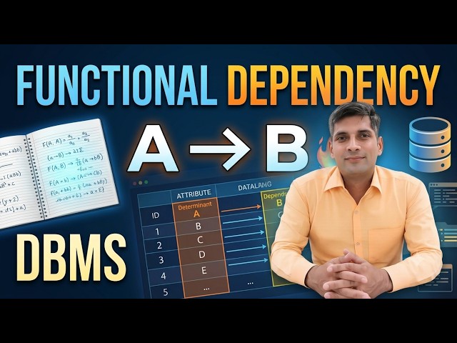 Functional Dependency in DBMS 🔥 | Functional Dependency Explained with Examples | DBMS in Hindi