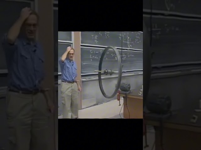 Walter Lewin explains torque pt 2