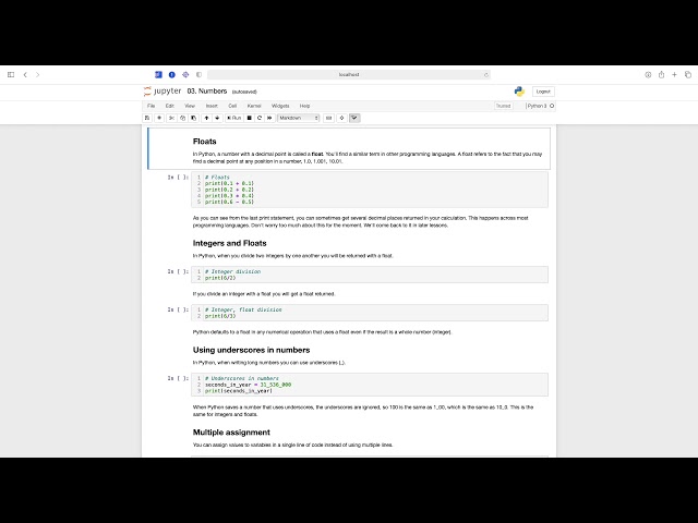 Python Code Along - How to work with numbers in Python