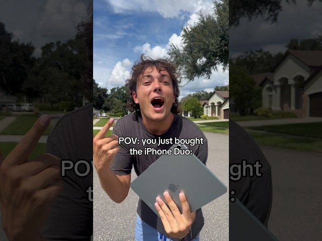 The NEW Iphone duo be like🤣 #iphone #iphoneduo #comedy #skit