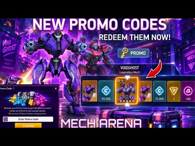 *NEW* Mech Arena Promo Codes 2026 | Get FREE A-Coins, Credits & More!