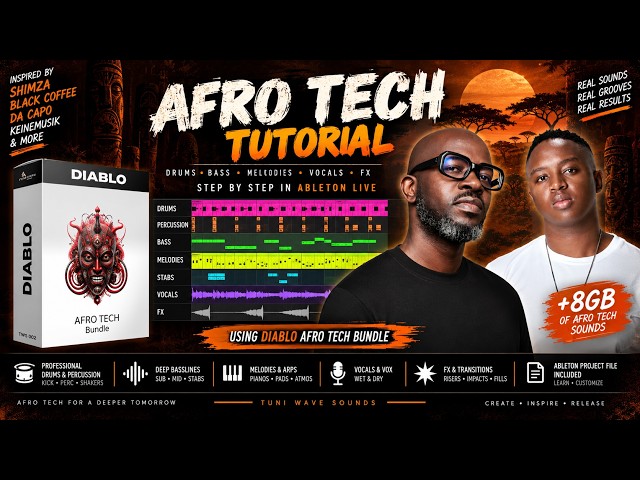 How to Make Afro Tech Step by Step (Shimza Style) | Ableton Live Tutorial #afrohouse#afrotech