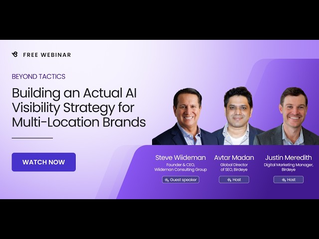 Building an Actual AI Visibility Strategy for Multi-Location Brands