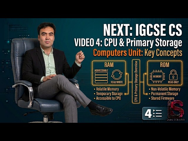 04 CPU & Primary Storage: RAM vs. ROM Explained | Edexcel IGCSE 4CP0