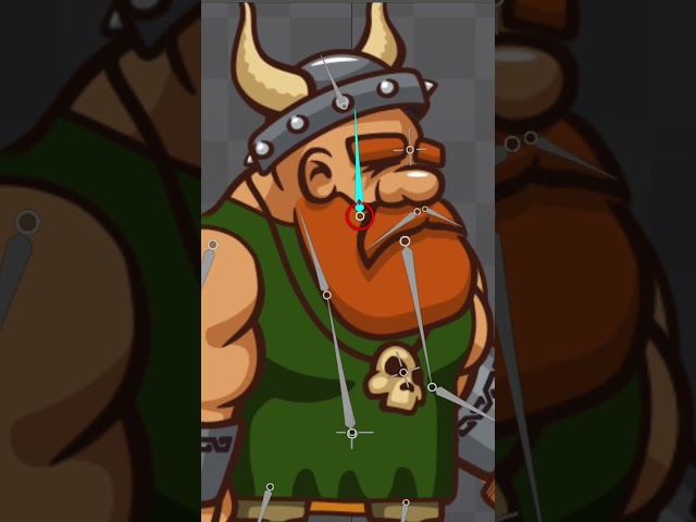 "How I Animated This Viking Warrior ⚔️ | Spine 2D Workflow" #animation #spine2d #flaganimation