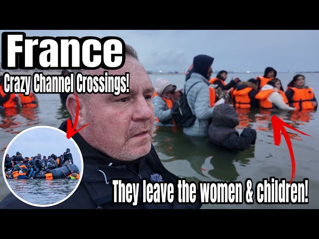 FRANCE - Aggressive Men & Alpha Males!! The Sad Reality Of Channel Crossings (No women Or Children)