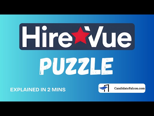 What the HireVue Puzzle Game Really Tests (Problem Solving)