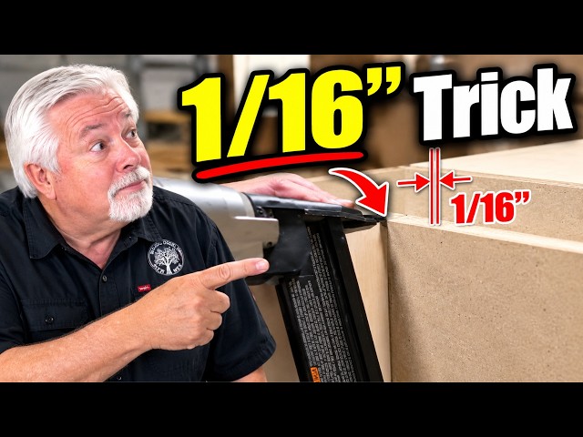 The 1/16" Cabinet Back Trick For Square Boxes