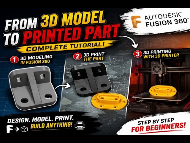 Learn 3D Modelling / 3D Designing / 3D Printing in Just 40 Minutes | Tamil | Fusion 360 Full