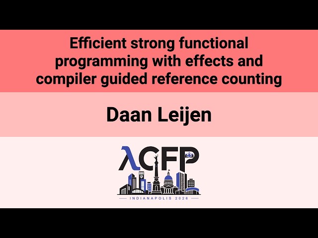 [ICFP'26] Efficient strong functional programming with effects and compiler guided reference(…)