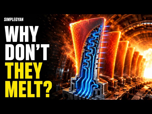 How Jet Engine Blades Survive Temperatures Hotter Than Their Melting Point
