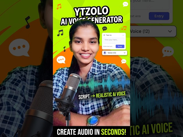 🎙️ Turn Any Script Into a Realistic AI Voice in Seconds | YTZolo AI Voice Generator