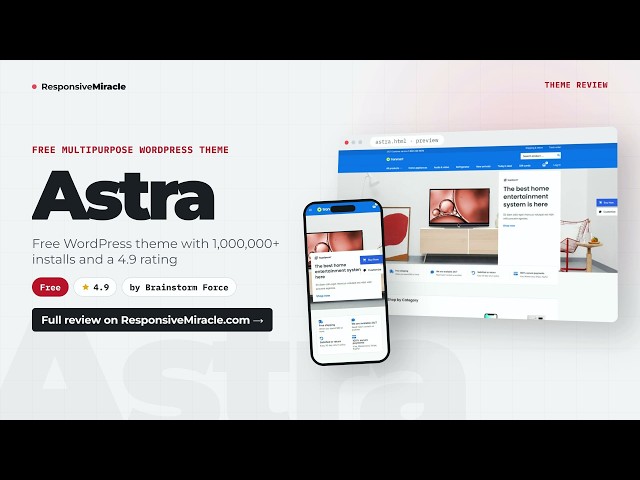 Astra WordPress Theme Review 2026 – Free vs Pro, Pricing, Templates