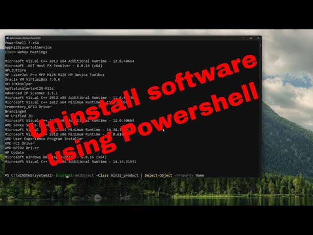 Mastering PowerShell: Uninstalling Software Made Easy
