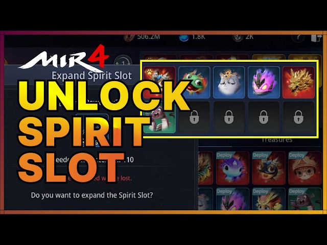 Mir4 How to Unlock Spirit Slots
